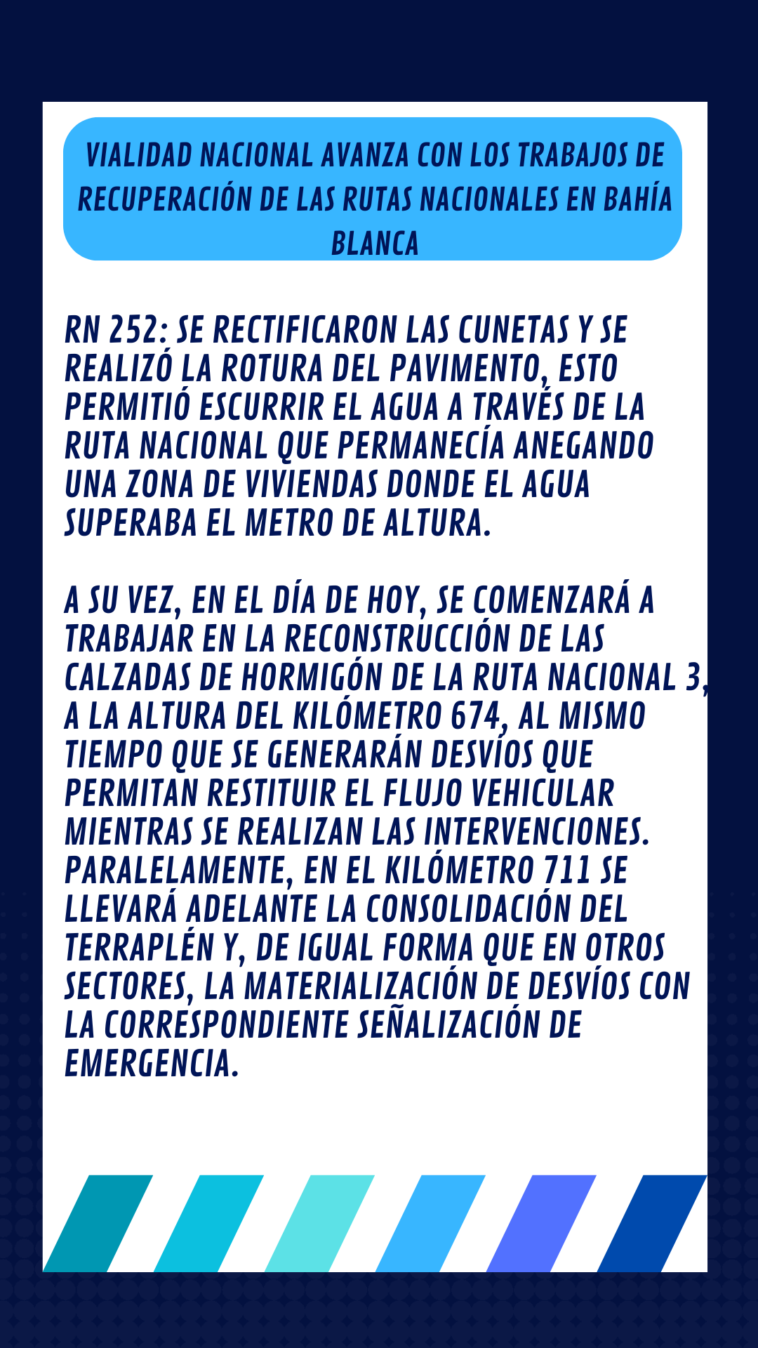 ACTUALIZACION DE CONDICIONES DE RUTAS.